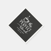 完璧なブレンド手書きヴィンテージシャルボード スタンダードカクテルナプキン (角)