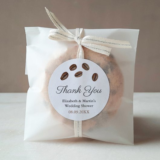 完璧なブレンド水の色のコーヒー豆ありがとう ラウンドシール