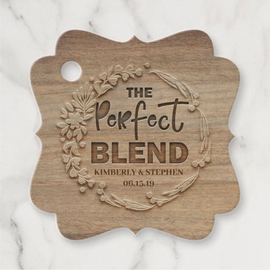 完璧なブレンド素朴結婚の フェイバータグ (正面)