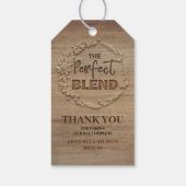 完璧なブレンド結婚の ギフトタグ (裏面)