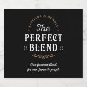 完璧なブレンド結婚の ビールラベル (シングルラベル)
