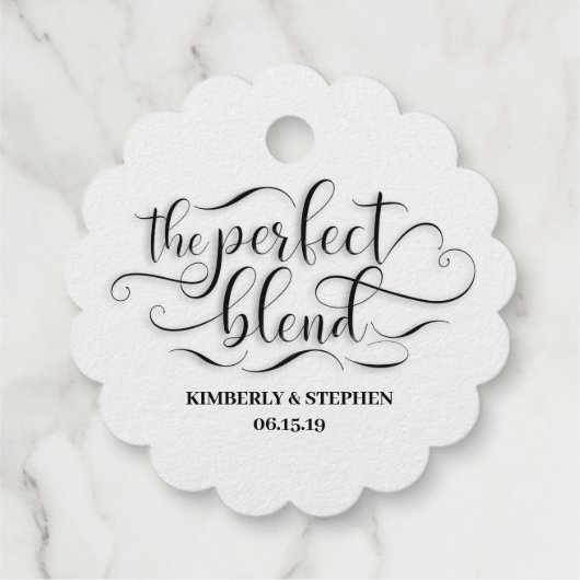 完璧なブレンド結婚の フェイバータグ (裏面)