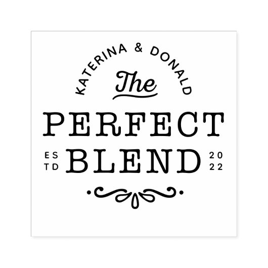 完璧なブレンド結婚の ラバースタンプ (インプリント)