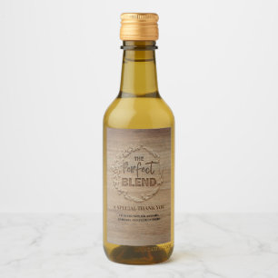 完璧なブレンド結婚の ワインラベル