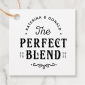 完璧なブレンド結婚式の引き出物ギフトラベル フェイバータグ (正面)