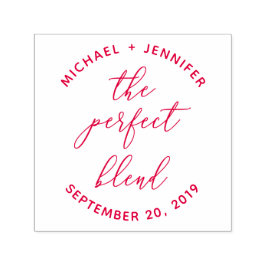 完璧なブレンド |カスタム赤結婚書道 セルフインキングスタンプ