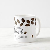 完璧なブレンド・コーヒーの好み結婚の コーヒーマグカップ (正面右)