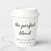 完璧なブレンド | コーヒー好結婚き 紙コップ (正面)