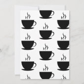 完璧なブレンド コーヒー ウェディング 招待状 (裏面)