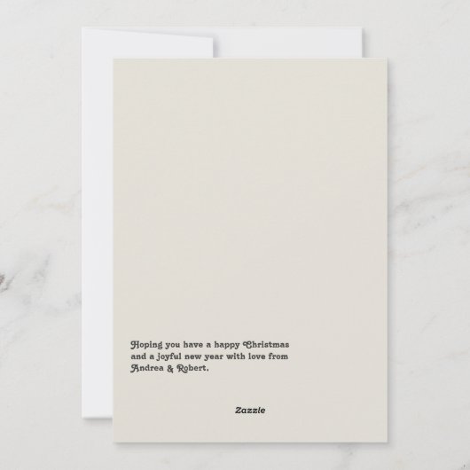 「完璧なブレンド」モダン幾何学ボヘミアウェディング シーズンカード (裏面)