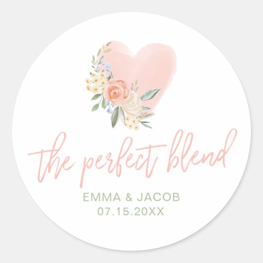 完璧なブレンド,紅茶またはコーヒー ラウンドシール (正面)