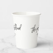 完璧なブレンド，紅茶またはコーヒー 紙コップ (左)