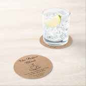 完璧なブレンド，結婚の感謝していあなたの筏 ラウンドペーパーコースター (インサイチュ)