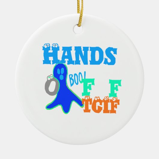 完璧なブー!TGIF神感謝していその金曜ハクナマット セラミックオーナメント (正面)