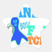 完璧なブー!TGIF神感謝していその金曜ハクナマット 星シール (正面)