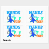 完璧なブー!TGIF神感謝していその金曜ハクナマット 長方形シール (シート)