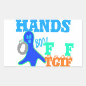 完璧なブー!TGIF神感謝していその金曜ハクナマット 長方形シール (正面)