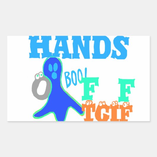 完璧なブー!TGIF神感謝していその金曜ハクナマット 長方形シール (正面)