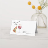 完璧なペアブライダルシャワー結婚の場所 プレイスカード (裏面)