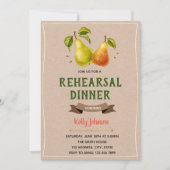 完璧なペアリハーサルディナーの招待 招待状 (正面)