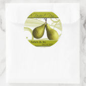 完璧なペア新郎新婦のステッカー ラウンドシール (バッグ)