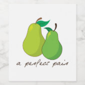 完璧なペア ワインラベル (シングルラベル)