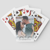 完璧なペア |婚約の写真または結婚式の引き出物 トランプ (裏面)