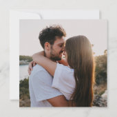 "完璧なペア"緑の梨シック結婚の写真 セーブザデート (裏面)