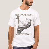 完璧なポーズ - 猫Tシャツ Tシャツ (正面)