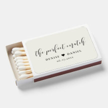 完璧なマッチエレガントな結婚式の好意マッチボックス
