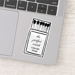 完璧なマッチドードルロマンチックなカスタムウェディング シール