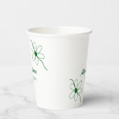 完璧なマッチ追加カップル名の日付テクスチャyea 紙コップ (左)