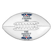 完璧なマッチ・フットボール結婚のモノグラム アメリカンフットボール (正面)