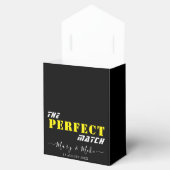 完璧なマッチ - リボン付き 小さなテント型ギフトボックス フェイバーボックス (オープン)