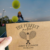 完璧なマッチSave the Date 結婚's Tennis セルフインキングスタンプ