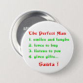 完璧なマンボタン 缶バッジ (正面&裏面)