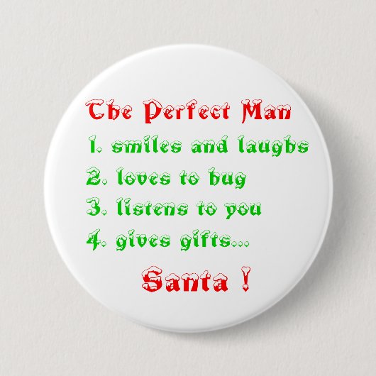 完璧なマンボタン 缶バッジ (正面)