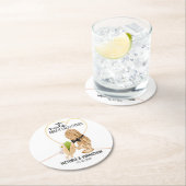 完璧なミックスナッツおもしろい |の結婚処理 ラウンドペーパーコースター (インサイチュ)