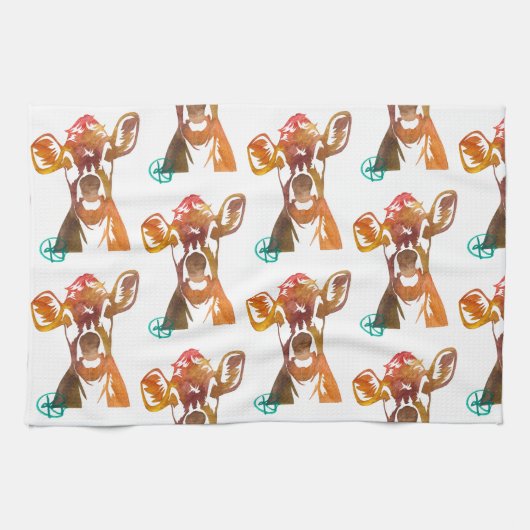 完璧なレディーカウキッチンタオル キッチンタオル (横)