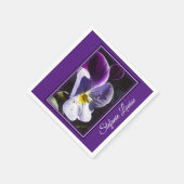 完璧なヴィオラの花 スタンダードカクテルナプキン (角)