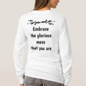 完璧な不完全さ - 壮麗なる混乱を抱きしめて Tシャツ (裏面)