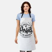 「完璧な人はいなよくはしゃぐい、完璧な人はいない」 エプロン (着用した状態)