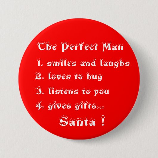 完璧な人ボタン 缶バッジ (正面)