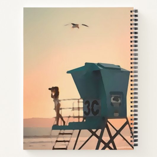 完璧な写真ア描写ート ノートブック (裏面)