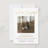 完璧な写真, 2枚の写真を使ったエンゲージメント発表 招待状 (正面)