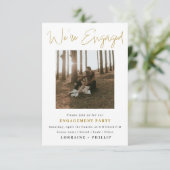 完璧な写真, 2枚の写真を使ったエンゲージメント発表 招待状 (スタンド正面)