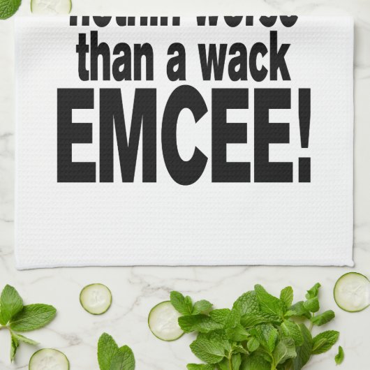 完璧な司会者ほど悪くはない! キッチンタオル (折り畳み)