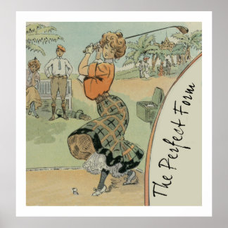 完璧な型枠女子ゴルファー ポスター