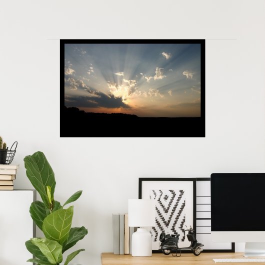 完璧な夕日 ポスター (ホームオフィス)