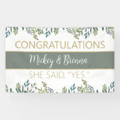 完璧な外観！カスタム婚約バナー 横断幕 (横)